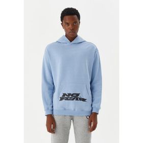 No Fear M500218 Mavi Kapüşonlu Erkek Sweatshirt