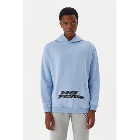 No Fear M500218 Mavi Kapüşonlu Erkek Sweatshirt