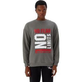 No Fear M500233 Gri Erkek Sweatshirt