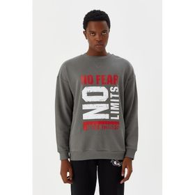 No Fear M500233 Gri Erkek Sweatshirt