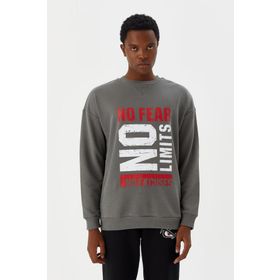 No Fear M500233 Gri Erkek Sweatshirt