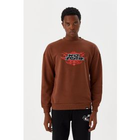 No Fear M500242 Kahverengi Erkek Sweatshirt