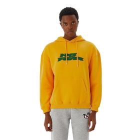 No Fear M500243 Sarı Kırmızı Kapüşonlu Erkek Sweatshirt