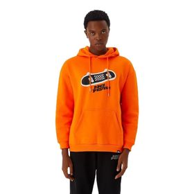 No Fear M500246 Turuncu Kapüşonlu Erkek Sweatshirt