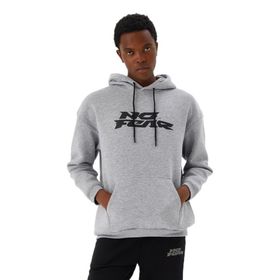 No Fear M500271 Gri Melanj Kapüşonlu Erkek Sweatshirt