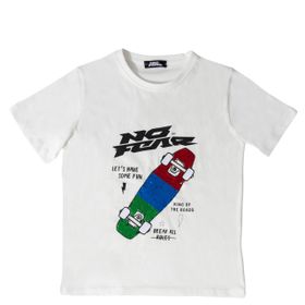 No Fear NFR-B500322 Beyaz Erkek Çocuk T-shirt