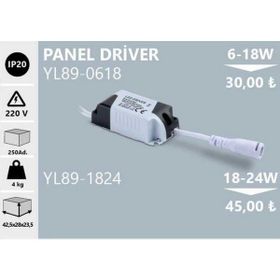 Noas 6-18W Driver YL89 0618 Panel