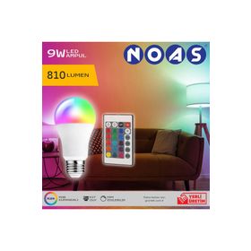 Noas GF8TYDL4G7 9 W Uzaktan Kumandalı 15 Farklı Renk Seçenekli Led Ampul