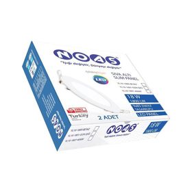 Noas YL10-1801 18W 3200K Günışığı Sıva Altı Yuvarlak Slim Led Panel