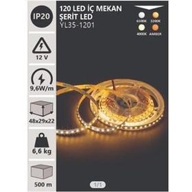 Noas YL35-1201 5 m 12V 6500K Beyaz 2835 120 Led İç Mekan Şerit Led