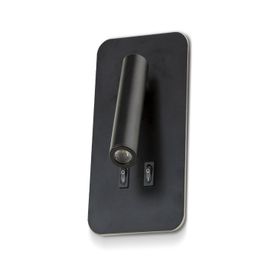 Noas YL85 0732 3+7 Watt 3200K Gün Işığı Siyah Ronda Led Dekoratif Aplik