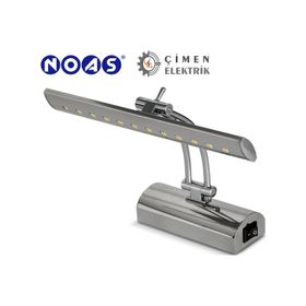 Noas YL85 1502 5 Watt 3200K Gün Işığı Krom Anahtarlı Malaga Dekoratif Aplik