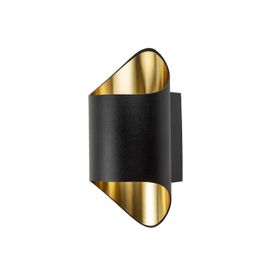 Noas YL85-2280 Napoli Siyah-Gold Sıva Üstü Duvar Aplik