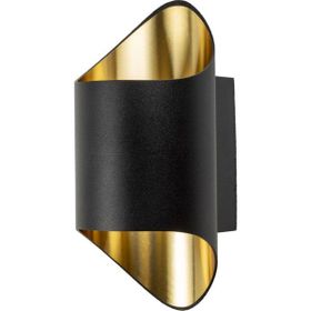 Noas YL85-2280 Napoli Siyah-Gold Sıva Üstü Duvar Aplik