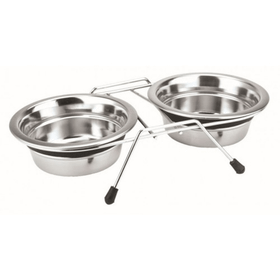 Nobby Silent Diner 2 x 11 cm 0.20 lt Çelik Mama ve Su Kabı