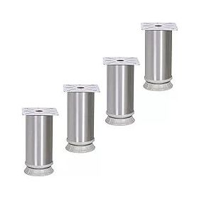 Nobel 4 Adet 10 cm Mobilya Masa Puf Sehpa Ayağı Ayarlanabilir Metal Ayak
