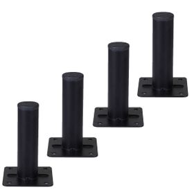 Nobel 4 Adet 10 cm Mobilya Masa Puf Sehpa Ayağı Ayarlanabilir Metal Ayak