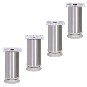 Nobel 4 Adet 10 cm Mobilya Masa Puf Sehpa Ayağı Ayarlanabilir Metal Ayak