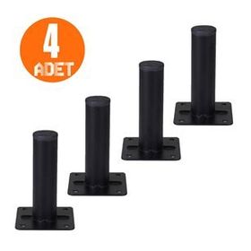 Nobel 4 Adet 10 cm Mobilya Masa Puf Sehpa Ayağı Ayarlanabilir Metal Ayak