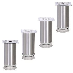 Nobel 4 Adet 10 cm Mobilya Masa Puf Sehpa Ayağı Ayarlanabilir Metal Ayak