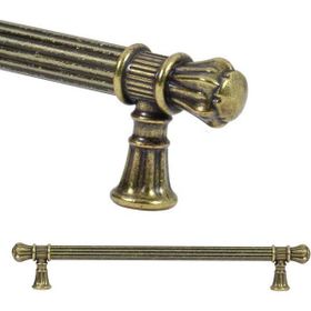 Nobel Akbatı Antik Sarı Rustik Metal 192 mm Çekmece Dolap Kapak Kulpu