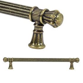 Nobel Akbatı Antik Sarı Rustik Metal 192 mm Çekmece Dolap Kapak Kulpu