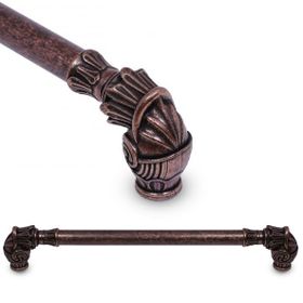 Nobel Alyans Antik Bakır Metal 224 mm Çekmece Dolap Kapak Kulpu