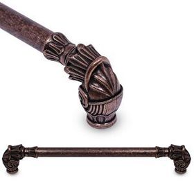 Nobel Alyans Antik Bakır Metal 224 mm Çekmece Dolap Kapak Kulpu