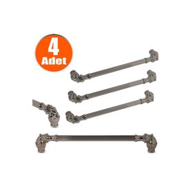 Nobel Alyans Bronz Rustik Metal 224 mm 4'lü Çekmece Dolap Kapak Kulpu