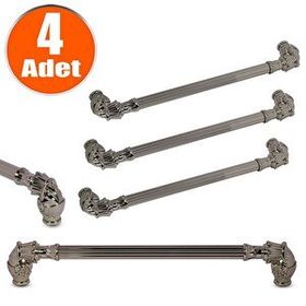 Nobel Alyans Bronz Rustik Metal 224 mm 4'lü Çekmece Dolap Kapak Kulpu