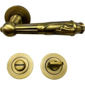 Nobel Antik Sarı Wc Pars Rozetli Kapı Kolu