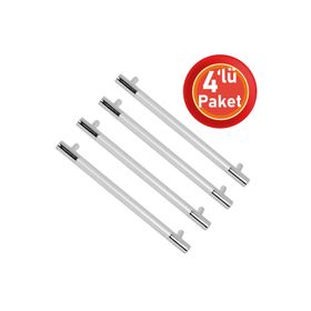 Nobel Hitit Mat Krom 128 mm Çekmece Dolap Kapak Kulpu