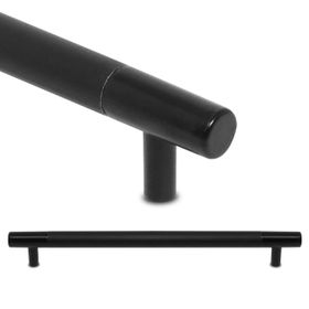 Nobel Hitit Mat Siyah 224 mm Çekmece Dolap Kapak Kulpu