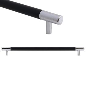 Nobel Hitit Mat Siyah 224 mm Çekmece Dolap Kapak Kulpu