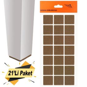 Nobel Keçe Yapışkanlı 30x30 mm 21'Li Paket Masa Sandalye Parke Zemin Koruyucu