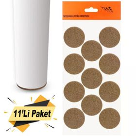Nobel Keçe Yapışkanlı 40 mm 11'Li Paket Masa Sandalye Parke Zemin Koruyucu