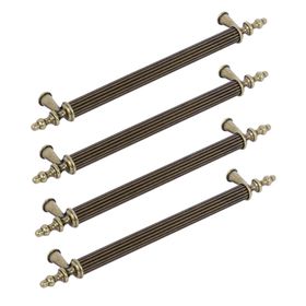 Nobel Ovacık Antik Sarı Metal 128 mm 4'lü Çekmece Dolap Kapak Kulpu