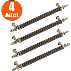 Nobel Ovacık Antik Sarı Metal 192 mm 4'lü Çekmece Dolap Kapak Kulpu