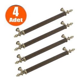 Nobel Ovacık Antik Sarı Metal 192 mm 4'lü Çekmece Dolap Kapak Kulpu