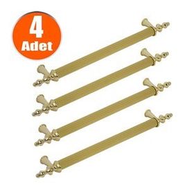 Nobel Ovacık Gold Metal 192 mm 4'lü Çekmece Dolap Kapak Kulpu