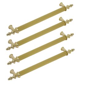 Nobel Ovacık Gold Metal 96 mm 4'lü Çekmece Dolap Kapak Kulpu