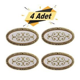 Nobel Seçil Altın Düğme 4'lü Çekmece Dolap Kapak Kulpu