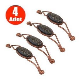Nobel Seçil Antik Metal 128 mm 4'lü Çekmece Dolap Kapak Kulpu