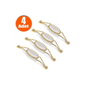Nobel Seçil Gold Metal 128 mm 4'lü Çekmece Dolap Kapak Kulpu