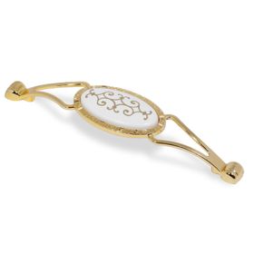 Nobel Seçil Gold Metal 128 mm Çekmece Dolap Kapak Kulpu