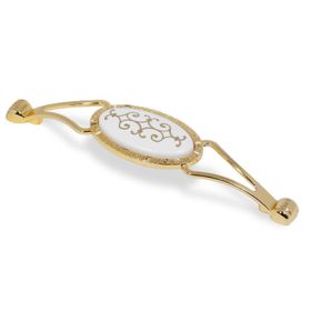 Nobel Seçil Gold Metal 128 mm Çekmece Dolap Kapak Kulpu