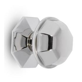 Nobel Topuzu Kapı Babası Kolu Nikel Saten Metal Kristal Kapı Tokmağı