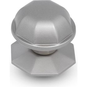 Nobel Topuzu Kapı Babası Kolu Nikel Saten Metal Kristal Kapı Tokmağı