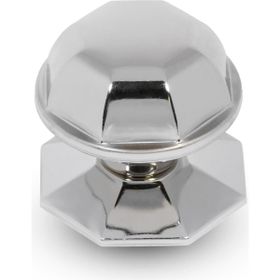 Nobel Topuzu Kapı Babası Kolu Nikel Saten Metal Kristal Kapı Tokmağı