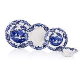 Noble Life Antik Blue 6 Kişilik 24 Parça Porselen Yemek Takımı